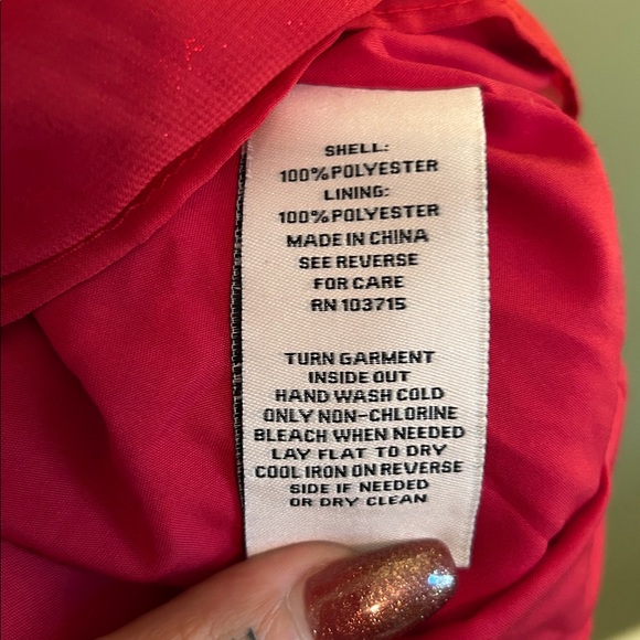 Nanette Lepore Vibrant Shimmer Red Dress Size 10 - Picture 8 of 8